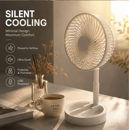 Telescopic cordless fan - telescopic,