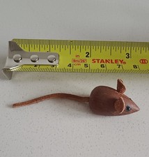 Rare Danish Kay Bojesen Carved Teak Mice Figurine