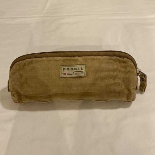 Retro corduroy pencil case - retro,