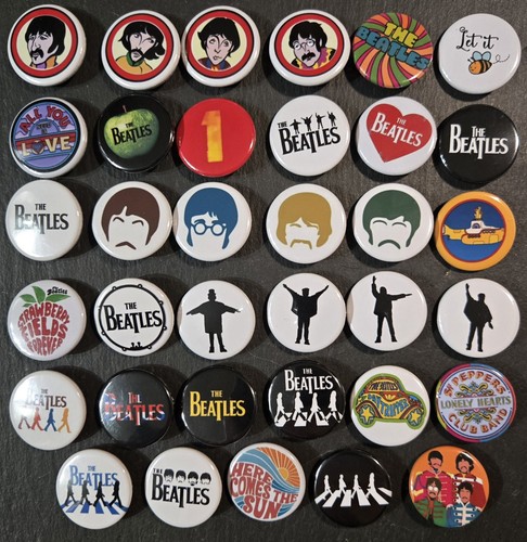 The beatles button badges 35 - button, x
