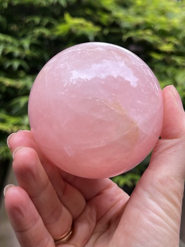 Rose quartz sphere ball deep - quartz,