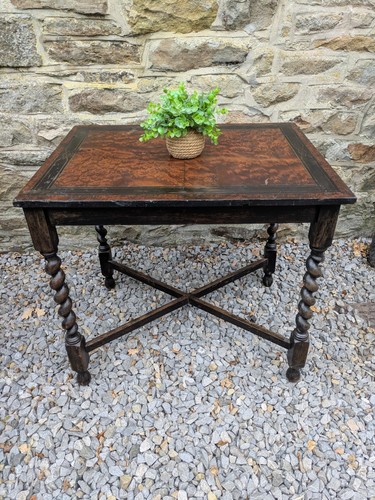 Antique burr walnut and oak - burr,