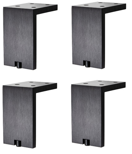 Furniture foot black - , matt