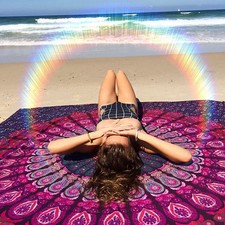 Mandala Tapestry Wall Hanging Hippie Indian Twin Bedspread Bohemian Decor Throw