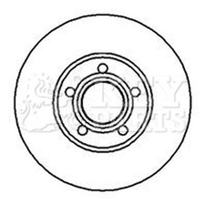 2x Brake Discs Vented For VW