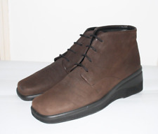 ECCO Elevated Left  Wedge Heel Dark Brown Chukka Ankle Boots UK 7