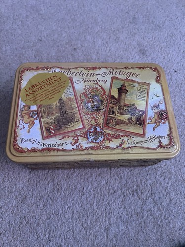 Music tin vintage german - vintage,
