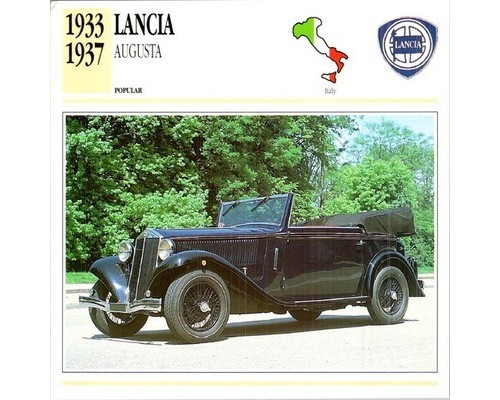 Lancia augusta 1935 - augusta, monocoque