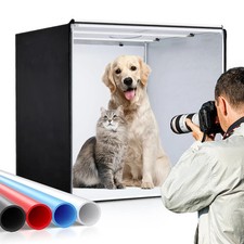 24" Large Photo Studio LED Light Tent Cube Soft Box Portable Photography 60x60cm