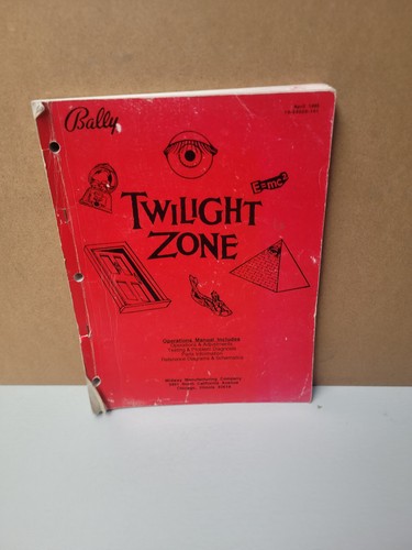 Twilight zone pinball manual - pinball,