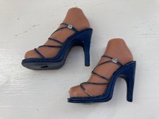 Bratz doll shoes blue strappy