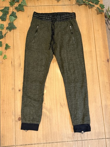 Zara khaki green herringbone - zara,