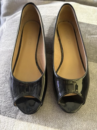 Size hotter peep toes black - peep,
