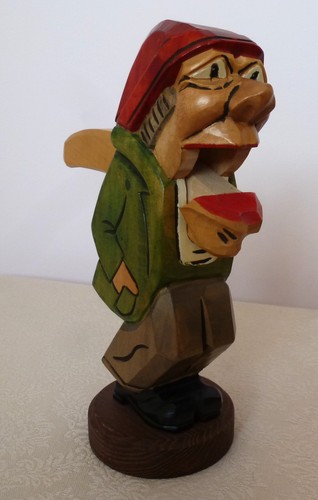 Wooden nut cracker - wooden, man