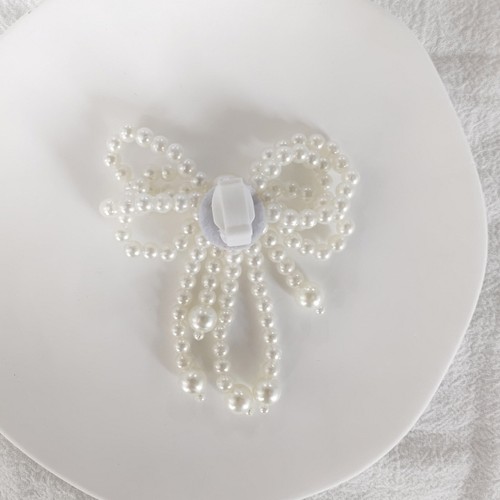 Handmade bead bowknot charm - handmade,