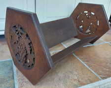 Large carved book trough