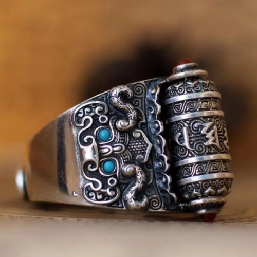 Adjustable buddhist ring - ring,