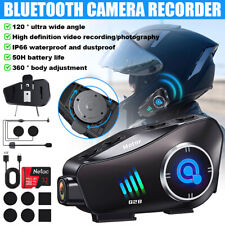 Bluetooth Motorcycle 1080P HD Camera Recorder Motorbike Helmet Headset Intercom