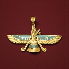 22K Gold Plate Farvahar