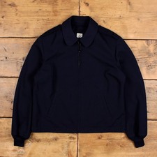Vintage Military Jacket L US Navy Liner Blue Womens