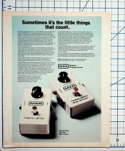 Vintage mxr micro amp noise - micro,