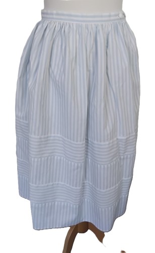 Vintage 80s blue white stripe - vintage,