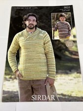 Sirdar Crofter Mens & Boys Sweater - DK. Design 9824 . New