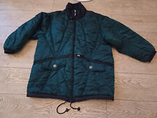 C&A Rodeo Vintage Padded Ski Jacket Green UK 16 (missing hood)