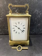 LARGE STRIKING CARRIAGE CLOCK