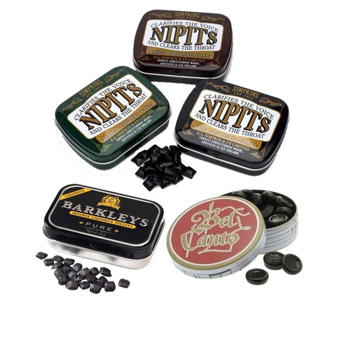Liquorice pellets and - and, drops