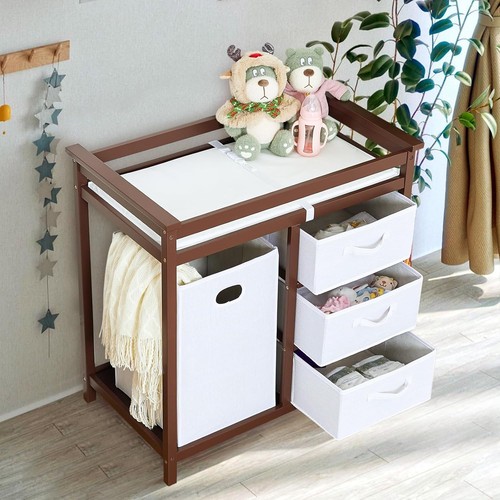 Wooden diaper baby changing - wooden,