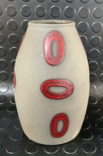 West German Amano Vase  Red