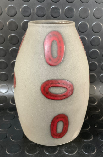 West german amano vase red - vase,