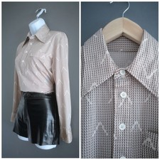 Vintage 70s Beige Brown