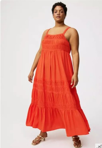 Square neck lace inset maxi - square,
