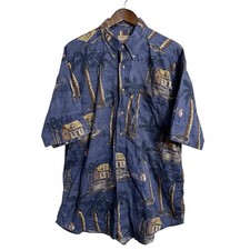 Woolrich shirt mens XL blue