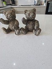 Vintage Solid Metal Miniature Model Teddy Bear #13-784