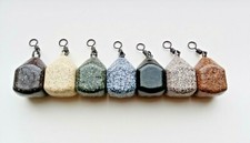 10 x  SQUARE PEAR  1oz - 4oz Carp Fishing Leads Weights Smooth Large Eye Swivels