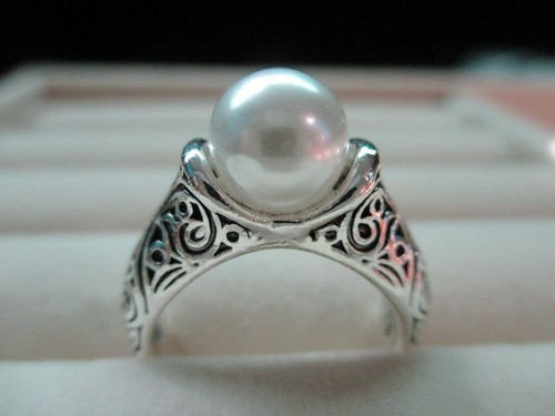 Statement ring inlaid large - ring,