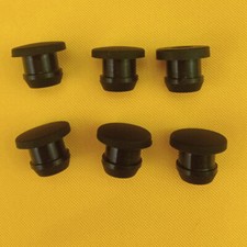 Round Plastic Rubber Black