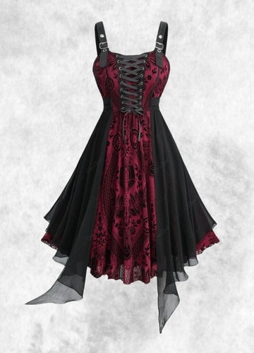 New black red gothic - red,