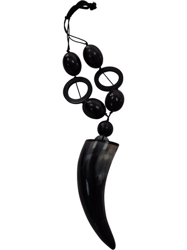 Bohemian horn pendant necklace - horn,