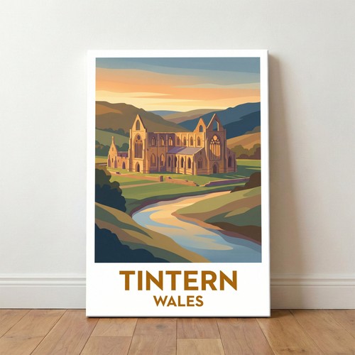 Tintern wales travel poster - wales,