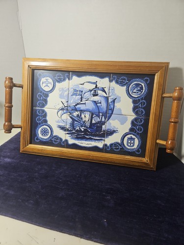 Vintage ship tile - vintage,