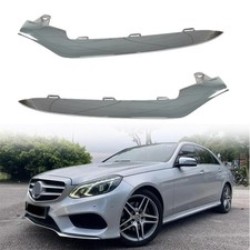 Car Front Bumper Chrome Trim Molding PAIR L&R For Mercedes W212 E350 2014 -2016