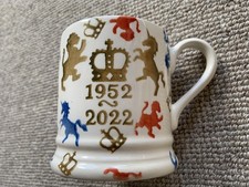 NEW Emma Bridgewater Platinum Jubilee 1952-2022 Half Pint Mug unused