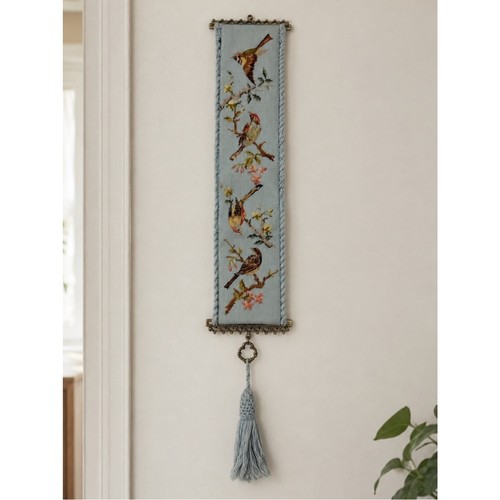 Vintage needlepoint bird - vintage, wall