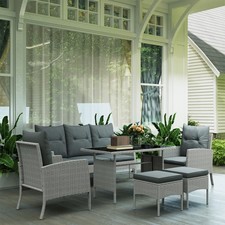 Rattan Garden Furniture Set w/