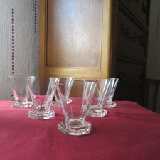 6 wine or port crystal glasses
