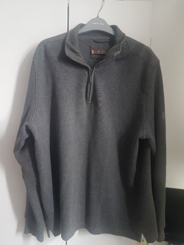 Men half zip jumper - men's, grey